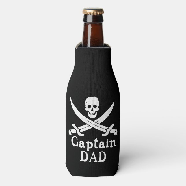 Captain Dad -  Classic Bottle Cooler (Bottle Front)
