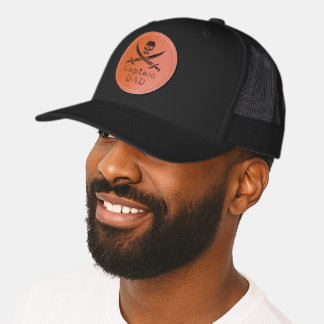 Captain Dad - Classic  Leather Patch Hat