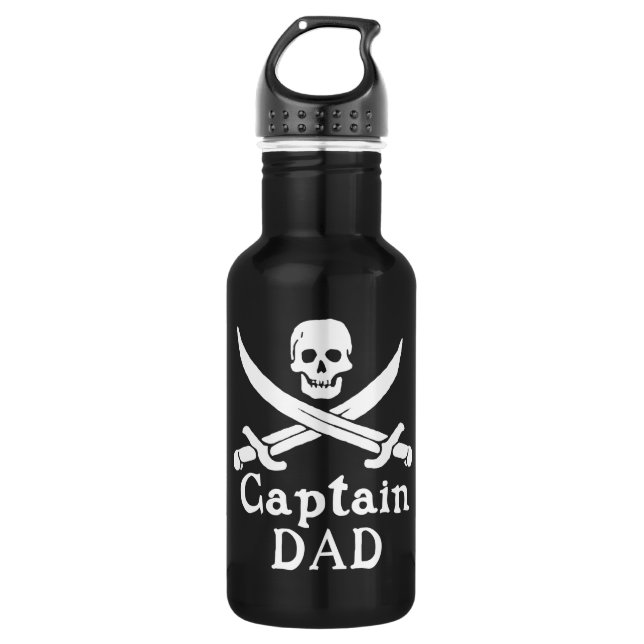 Captain Dad -  Classic Water Bottle (Front)
