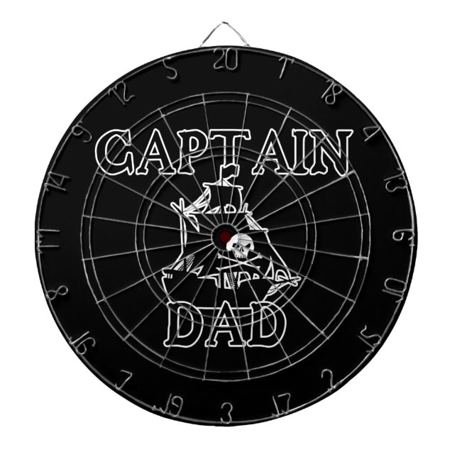 Captain Dad Dartboard With Darts (Front)