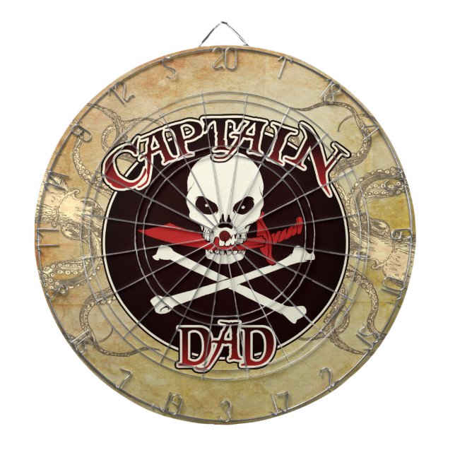 Captain Dad - Embraced by the Deep  Dart Board (Front)