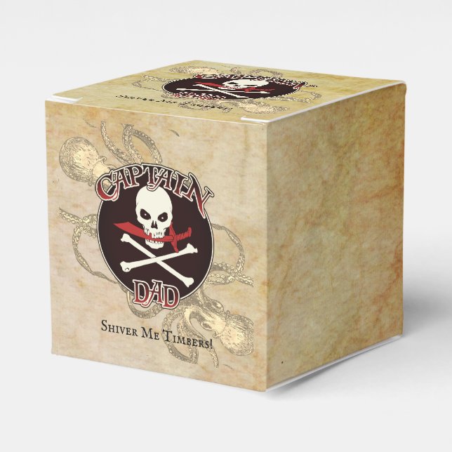 Captain Dad - Embraced by the Deep Favor Boxes (Front Side)