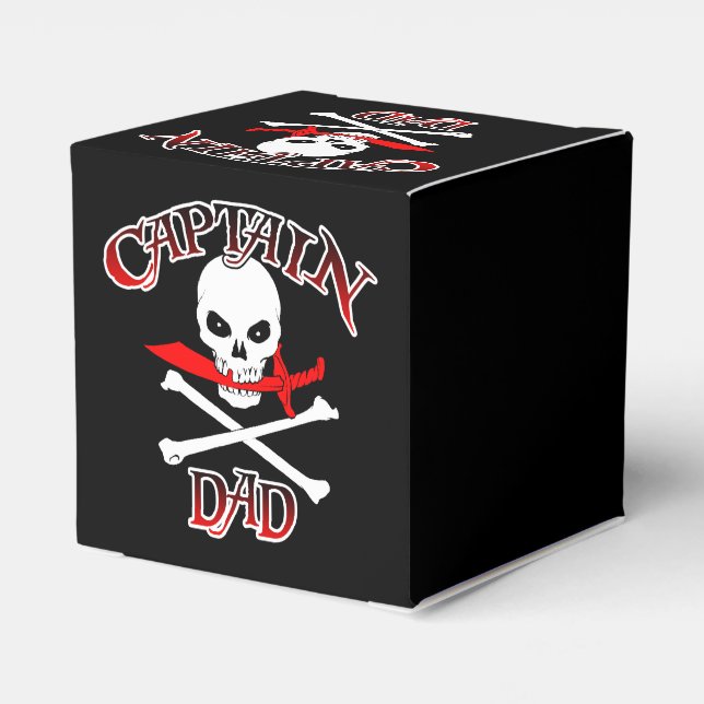 Captain Dad  Favor Boxes (Back Side)