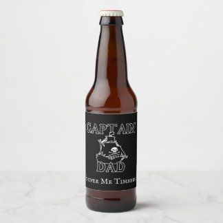 Captain Dad - Ghostly Galleon  Beer Bottle Label