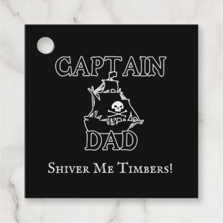 Captain Dad - Ghostly Galleon Favor Tags