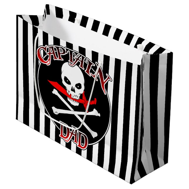 Captain Dad Gift Bag (Front Angled)