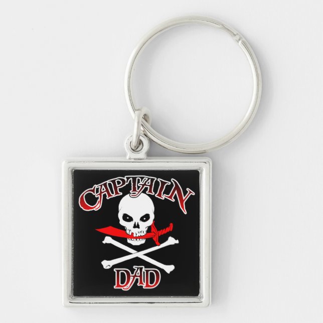 Captain Dad Keychain (Front)