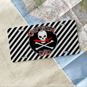 Captain Dad License Plate