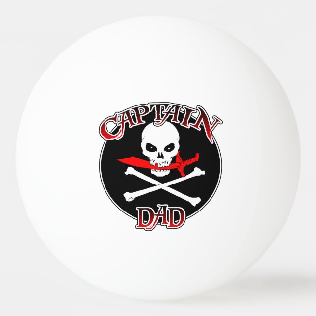Captain Dad Ping Pong Ball (Front)