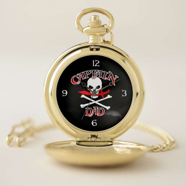Captain Dad Pocket Watch (Inside)
