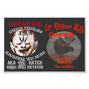CAPTAIN DAN CHICKEN ENCHILADA JESUS ALBUQUERQUE NM PHOTO PRINT