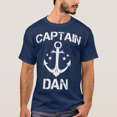 CAPTAIN DAN Funny Birthday Personalized Name T_Shirt