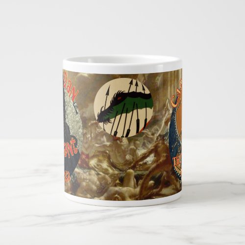 Captain Dan Halibut God of Whittier Alaska Giant Coffee Mug