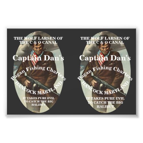 CAPTAIN DAN THE WOLF LARSEN OF THE C  O CANAL PHOTO PRINT