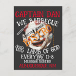 CAPTAIN DAN WE BARBECUE THE LAMB OF GOD EVERYDAY HOLIDAY POSTCARD
