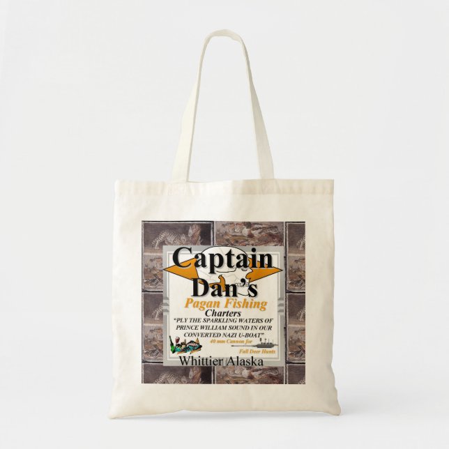 Captain Dan's Pagan Fishing Charters Alaska Tote Bag (Front)