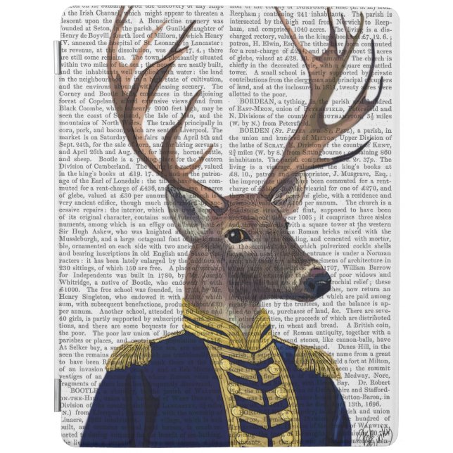 Captain Deer iPad Air Cover (Front)