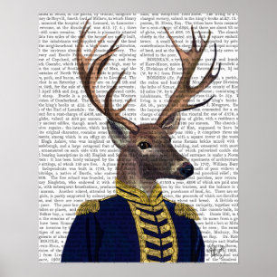 Captain Deer Poster