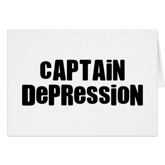 Captain Depression (Front Horizontal)