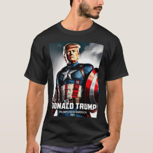 Captain Donald Trump 1 Trumps New America T-Shirt