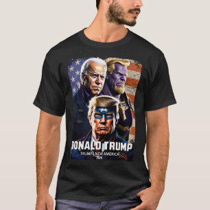 Captain Donald Trump Vs Thanos Biden 4 Trumps New T-Shirt