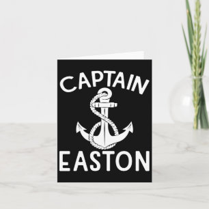 Captain Easton Anchor Yacht Boat Boating Ship  Card