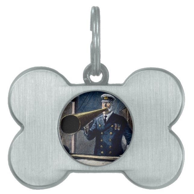 Captain Edward Smith RMS Titanic Vintage Pet Tag (Front)