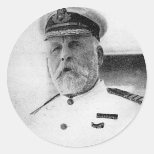 Captain EJ Smith of the Titanic Classic Round Sticker