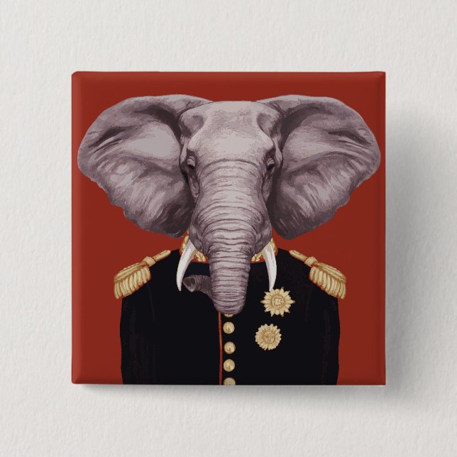 Captain Elephant Button (Front)