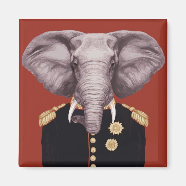 Captain Elephant Magnet (Front)