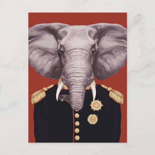 Captain Elephant Postcard (Front)