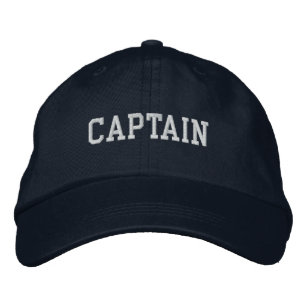 Captain Embroidered Baseball Hat / Cap - Navy