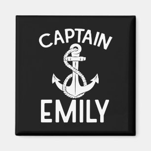 Captain Emily Sailing Boating Boat Ship Yacht Magnet