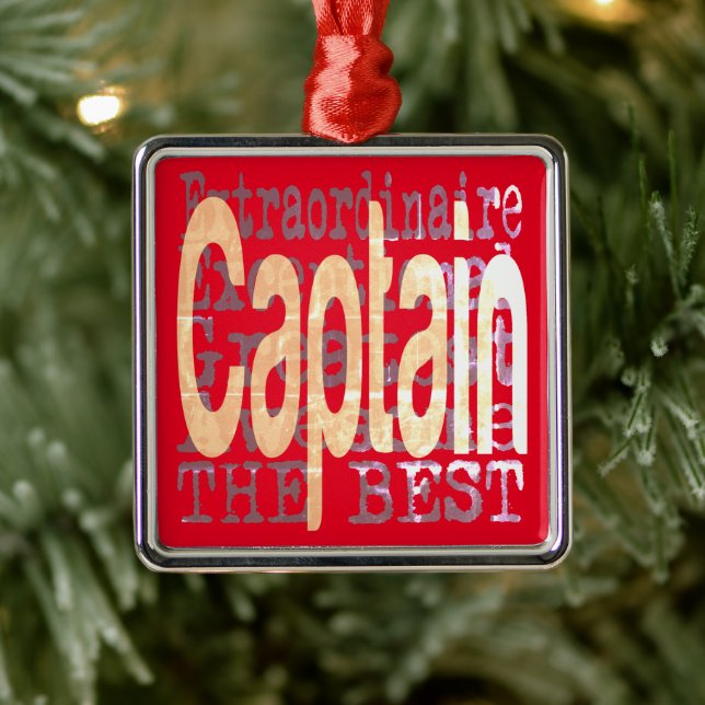 Captain Extraordinaire Metal Ornament (Tree)