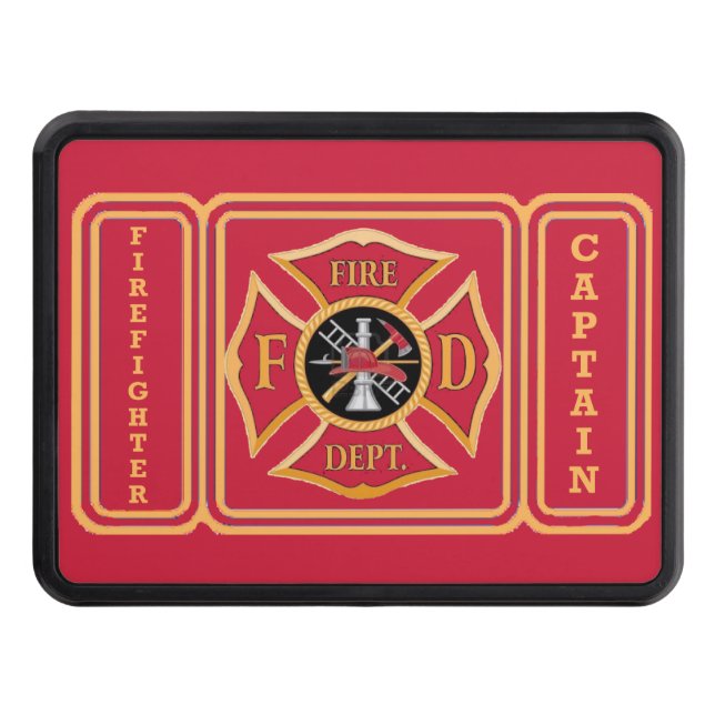 Captain Firefighter Tow Hitch Cover (Front)