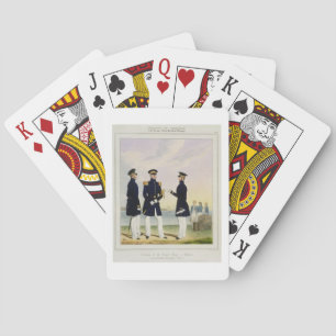 Captain, Flag Officer and Commander (Undress) plat Poker Cards
