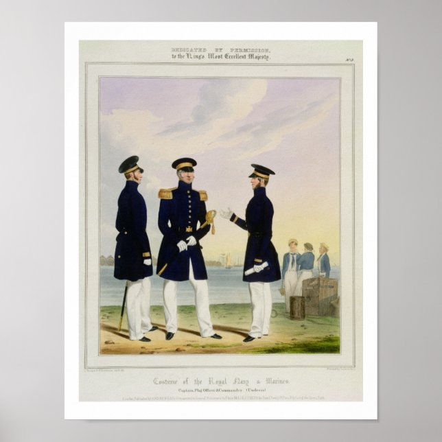 Captain, Flag Officer and Commander (Undress) plat Poster (Front)