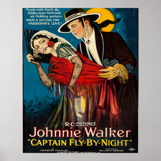 Captain Fly ~ By Night ~ 1922 Poster (Front)