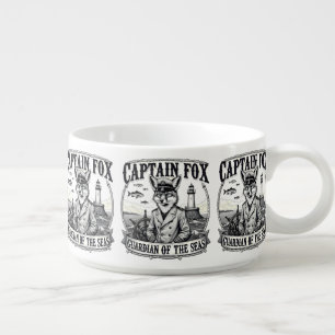 Captain Fox Guardian of Seas Nautical Design Bowl