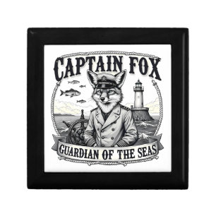 Captain Fox Guardian of Seas Nautical Design Gift Box