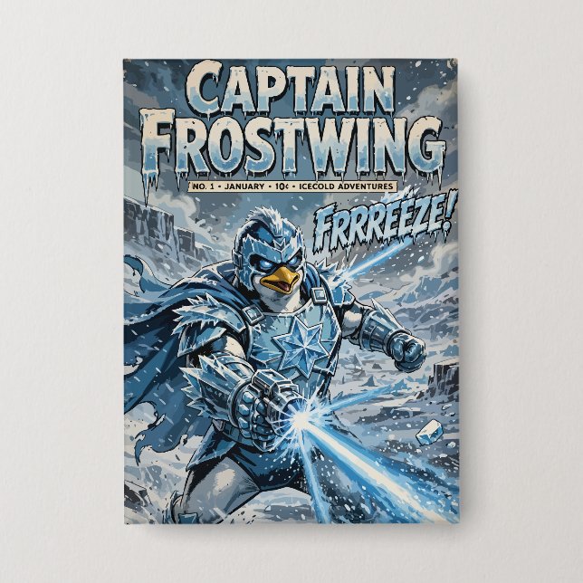 Captain Frostwing Button (Front)