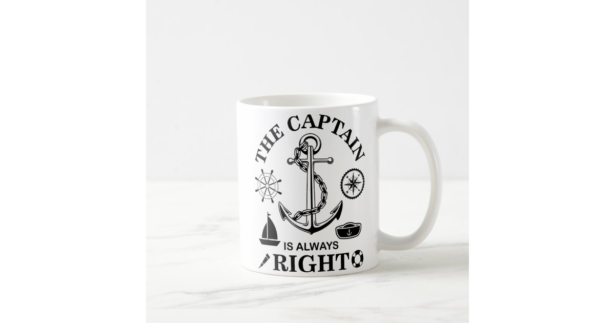 Captain Funny Coffee Mug | Zazzle