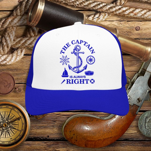 Captain Funny Trucker Hat (Creator Uploaded)