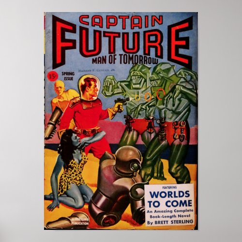 Captain Future __ Wolrds of Tomorrow Poster