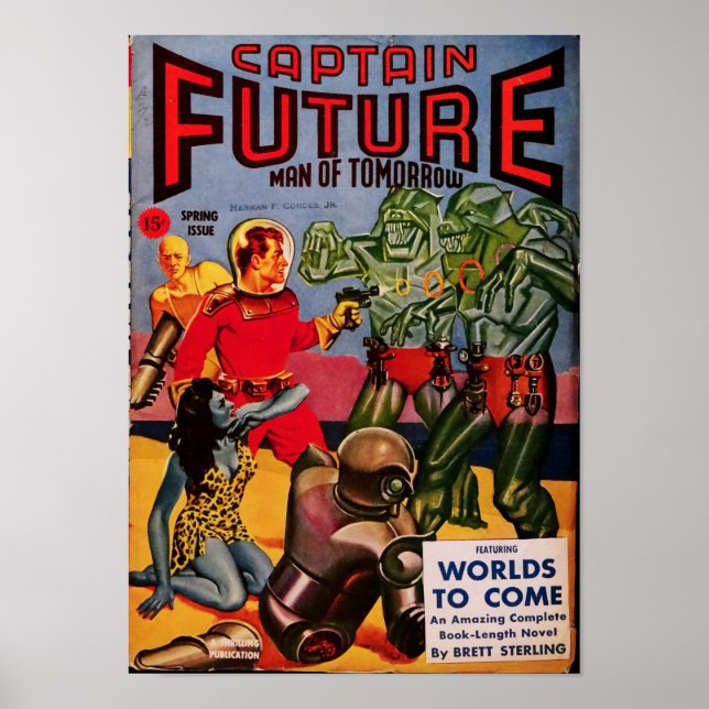 Captain Future -- Wolrds of Tomorrow Poster (Front)