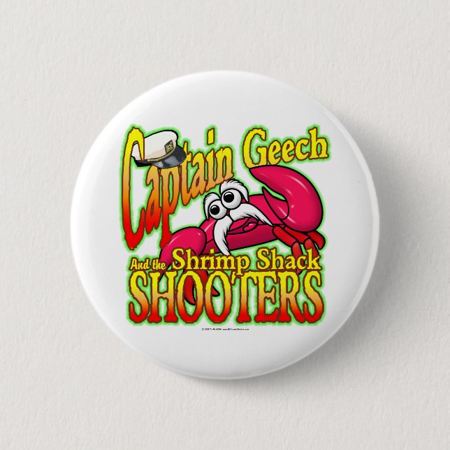 Captain Geech Pinback Button (Front)
