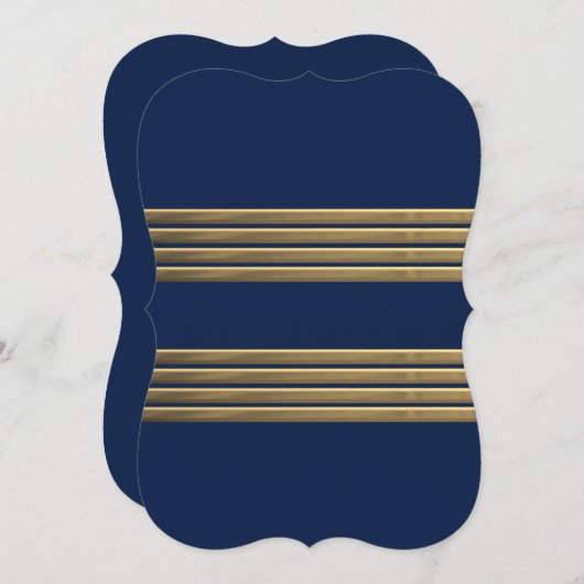 Captain gold stripes (Front/Back)