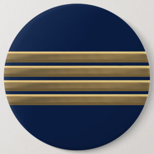 Captain gold stripes button