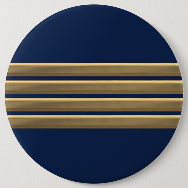 Captain gold stripes button (Front)