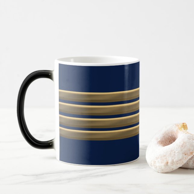 Captain gold stripes color morph mug  (With Donut)